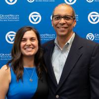 Chris and Emily pose